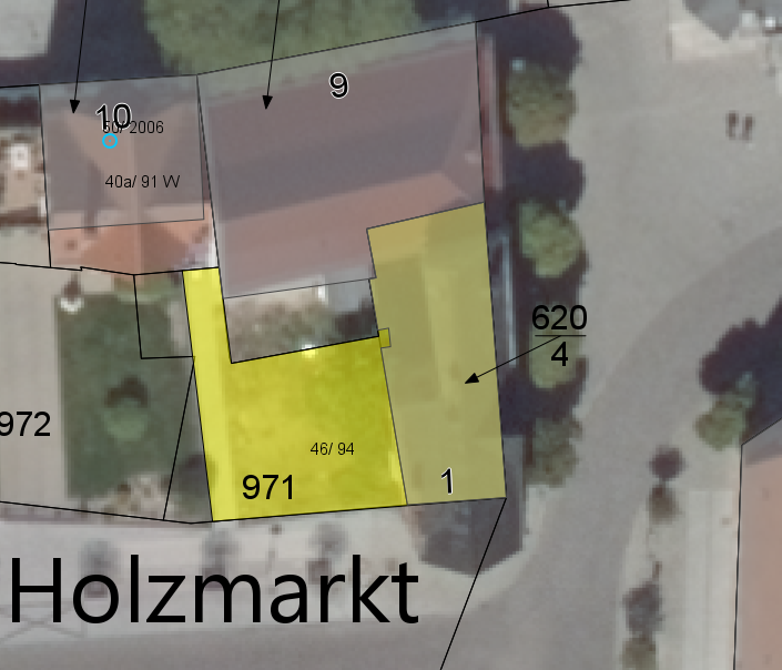 Kartenansicht mit Markierung der Grundstücksfläche © Stadt Staßfurt