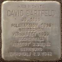 Stolperstein für David Bartfeld
