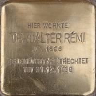 Stolperstein für Dr. Walter Rémi