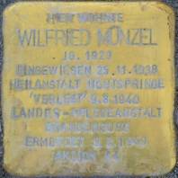 Stolperstein für Wilfried Münzel