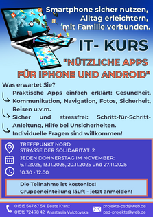 Plakat A3 IT Kurs im Novemder 2025