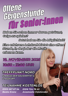 Plakat A3 Offene Geigenstunde