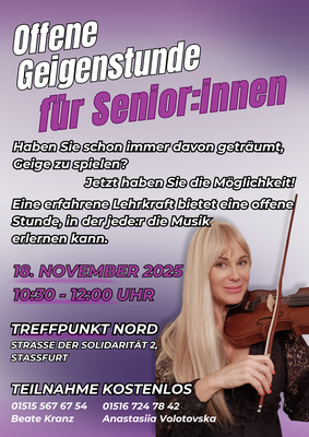 Plakat A3 Offene Geigenstunde