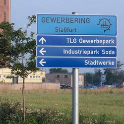 Gewerbering Hinweisschild