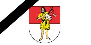 Die Eingangstreppe zum Rathaus in der Hohenerxlebener Straße