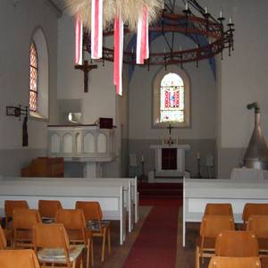 Evangelische Kirche St. Andreas in Löbnitz, Innenaufnahme
