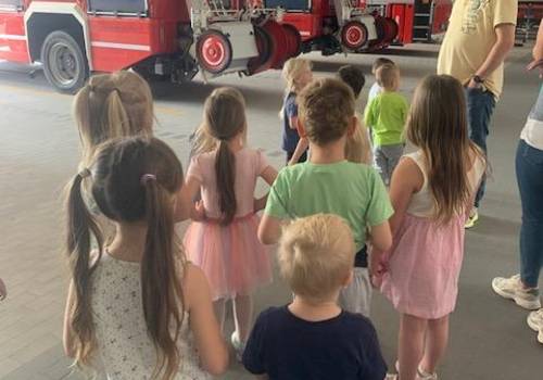 Bergmännchen besuchen die Feuerwehr