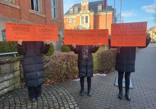 Aktionstag gegen Gewalt an Frauen Femizide