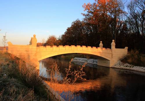 neue br cke im park neugatterleben im sp therbst © Undine Grosser